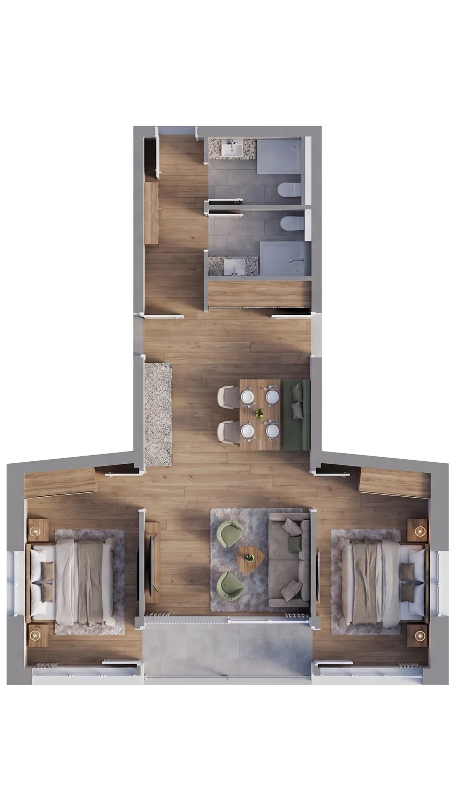 Floor plan of the Spa Suite Relax